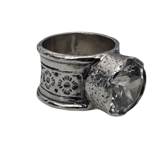 SILPADA R2208 Retired Queen for a Day Cubic Zirconia Sterling Silver Ring 5 - Picture 5 of 12